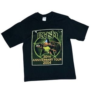 Rare Vintage 2004 Rush Concert T-shirt 2-sided Tour Band Size MEDIUM